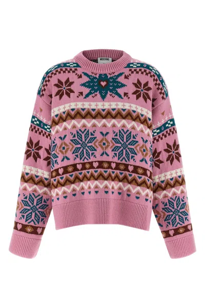 MOSCHINO INTARSIA WOOL SWEATER