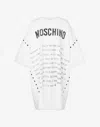 Moschino Oversized White Dress With Graphic Elements In White