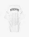 Moschino Oversized White Dress With Graphic Elements In White