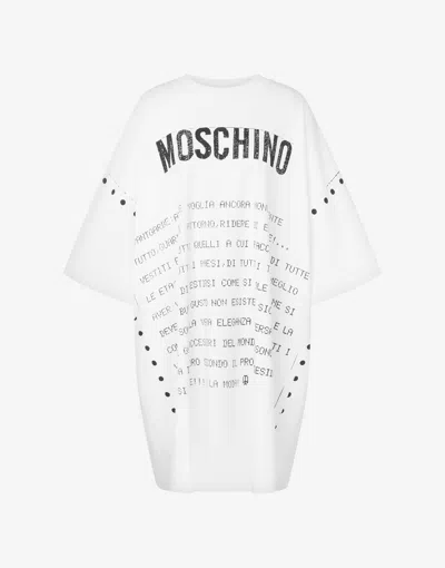 MOSCHINO INTERLOCK DRESS ARCHIVE MESSAGE
