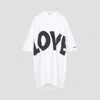 Moschino Logo-print Cotton Dress In Bianco