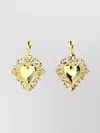 Moschino Intricate Baroque Heart Earrings
