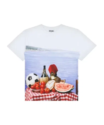 Moschino Italian Inspiration T-shirt In White
