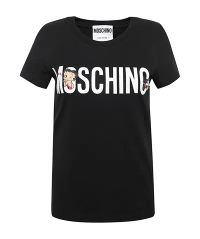 Moschino Italian Teddy Bear Jumper In Black