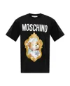 Moschino Item O-neck Short-sleeved T-shirt In Black