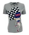 Moschino Item O-neck Short-sleeved T-shirt In Gray