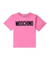 Moschino Item O-neck Short-sleeved T-shirt In Pink