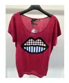 Moschino Item O-neck Short-sleeved T-shirt In Red