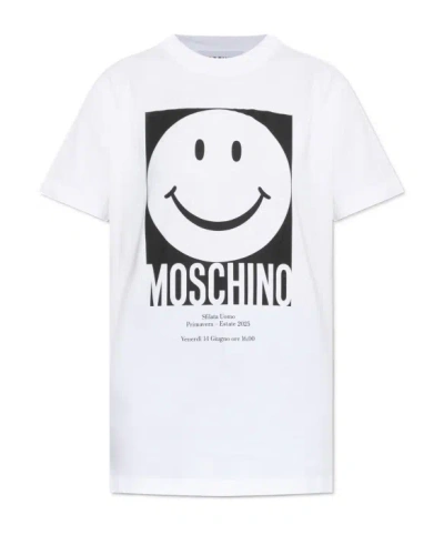 MOSCHINO MOSCHINO LOGO-PRINT CREWNECK T-SHIRT