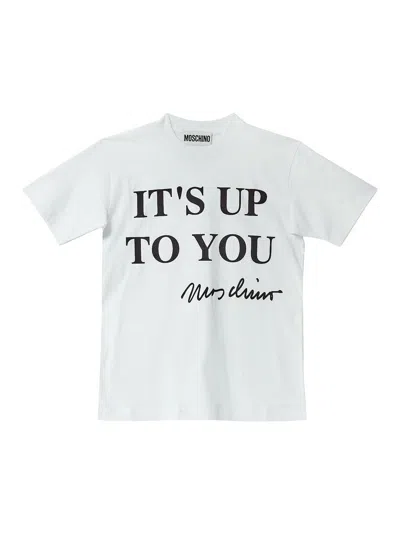 Moschino Its Up To You T-shirt In Pink