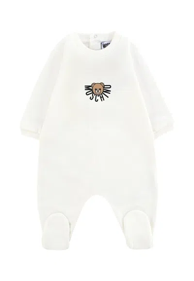 MOSCHINO IVORY BABYGROW FOR BABYKIDS WITH TEDDY BEAR