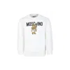 Moschino Ivory T-shirt For Kids With Two Teddy Bears In Bianco