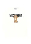 Moschino Ivory T-shirt For Kids With Teddy Bear In White