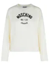 Moschino Jeans Ivory Virgin Wool Sweater In Neutral