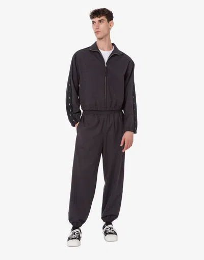 Moschino Jacke Aus Stretch-wollmischgewebe In Gray