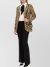 Moschino Single-breasted Leopard Print Blazer