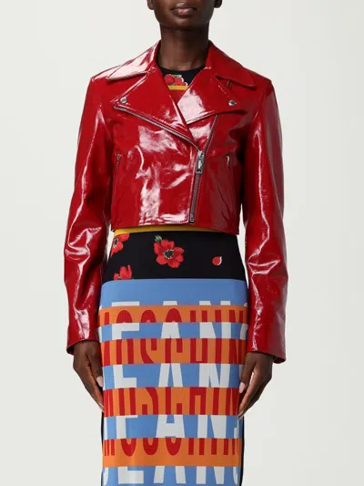 MOSCHINO JACKET MOSCHINO JEANS WOMAN COLOR RED,H29743014