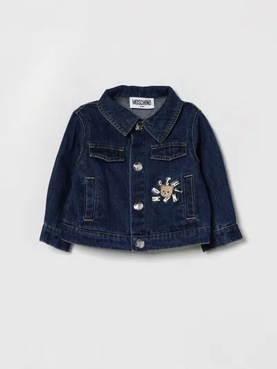 Moschino Coat Kids  In Blue