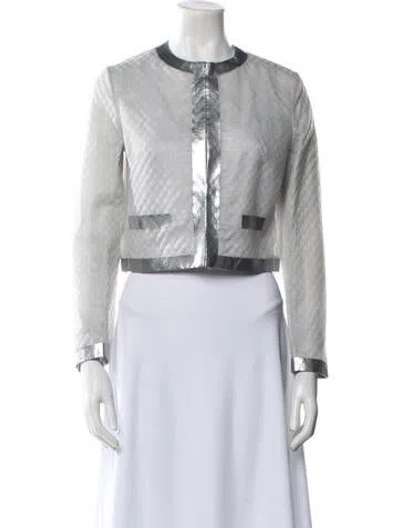 Pre-owned Moschino Jacket In Silver