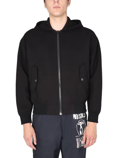 Moschino Jacket With Logo In Black
