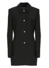 MOSCHINO JACKET WITH LOGOED BUTTONS