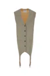 Moschino Couture Two-tone Wool And Satin Oversize Vest In Multicoloured