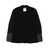 Moschino Single-breasted Blazer In Black