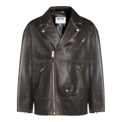 Moschino Jackets Brown In Multi