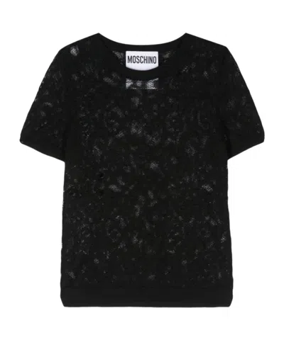 MOSCHINO JACQUARD KNITTED TOP