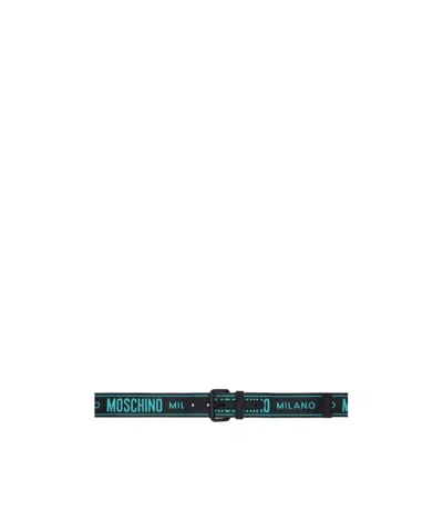 Moschino Jacquard Logo Belt