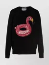 Moschino Black Jacquard Logo Sweater