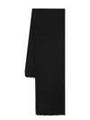 Moschino Jacquard Logo Silk Scarf In Black