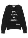 Moschino Pullover Mit Jacquard In Schwarz