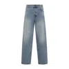 Moschino Relaxed High-waist Jeans With Classic Five-pocket Styling In Blue