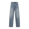 Moschino Relaxed High-waist Jeans With Classic Five-pocket Styling In Blue