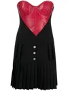 Moschino Jeans Heart Garbadine Minidress In Black