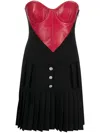 Moschino Jeans Heart Garbadine Minidress In Black