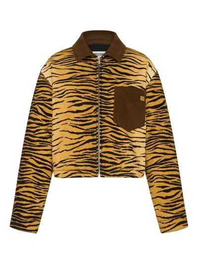 Moschino Jeans Animal-pattern Jacket