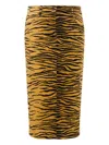 Moschino Printed Stretch Cotton Gabardine Skirt
