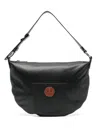 Moschino Jeans Adjustable Leather Shoulder Bag