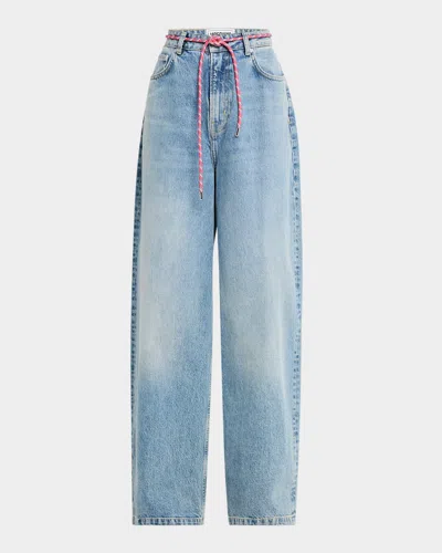 Moschino Barrel Jeans In Denim