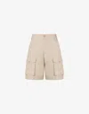 Moschino High-rise Cargo Shorts In Beige