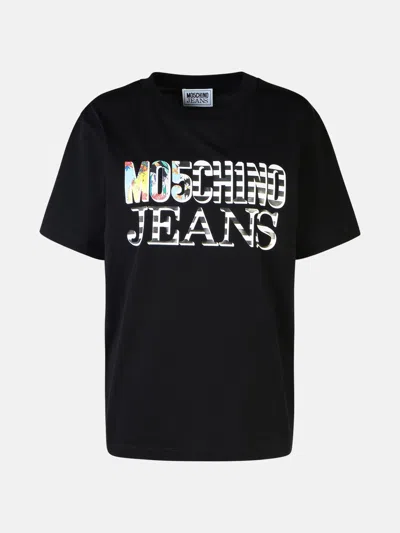 Moschino Black Cotton T-shirt