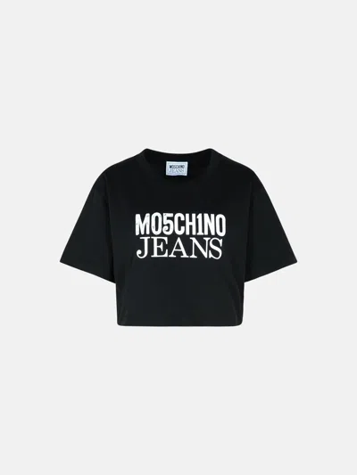 Moschino Black Cotton T-shirt
