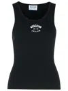 Moschino Jeans Cotton Blend Logo Tank Top