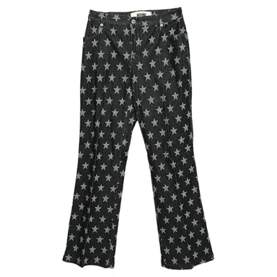 Moschino Jeans Black Star Print Denim Flared Leg Jeans