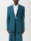 Moschino Jeans Blazer  Woman Color Teal In Teal