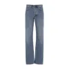 Moschino Relaxed High-waist Jeans With Classic Five-pocket Styling In Blue