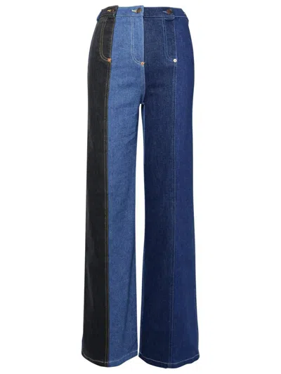MOSCHINO JEANS MOSCHINO JEANS BLUE COTTON JEANS