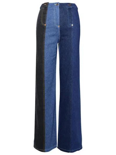 MOSCHINO JEANS MOSCHINO JEANS BLUE COTTON JEANS